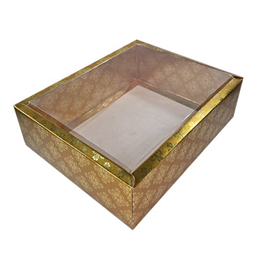 Hamper Box With Transparent Lid (10*8*3 Inch) (BK-30 GE/RE)