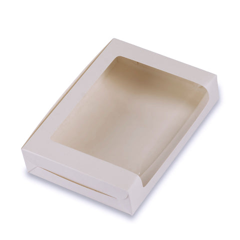 6 Pc Full Window Brownie Box (6.25*8.5*1.75 Inch) White (BK-36)