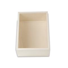 Big Size Hamper Box With Transparent Lid White, Black, Brick Red Inner Size: 8*12*4 Inch Outer Size:9*13*4 Inch (BK-37)