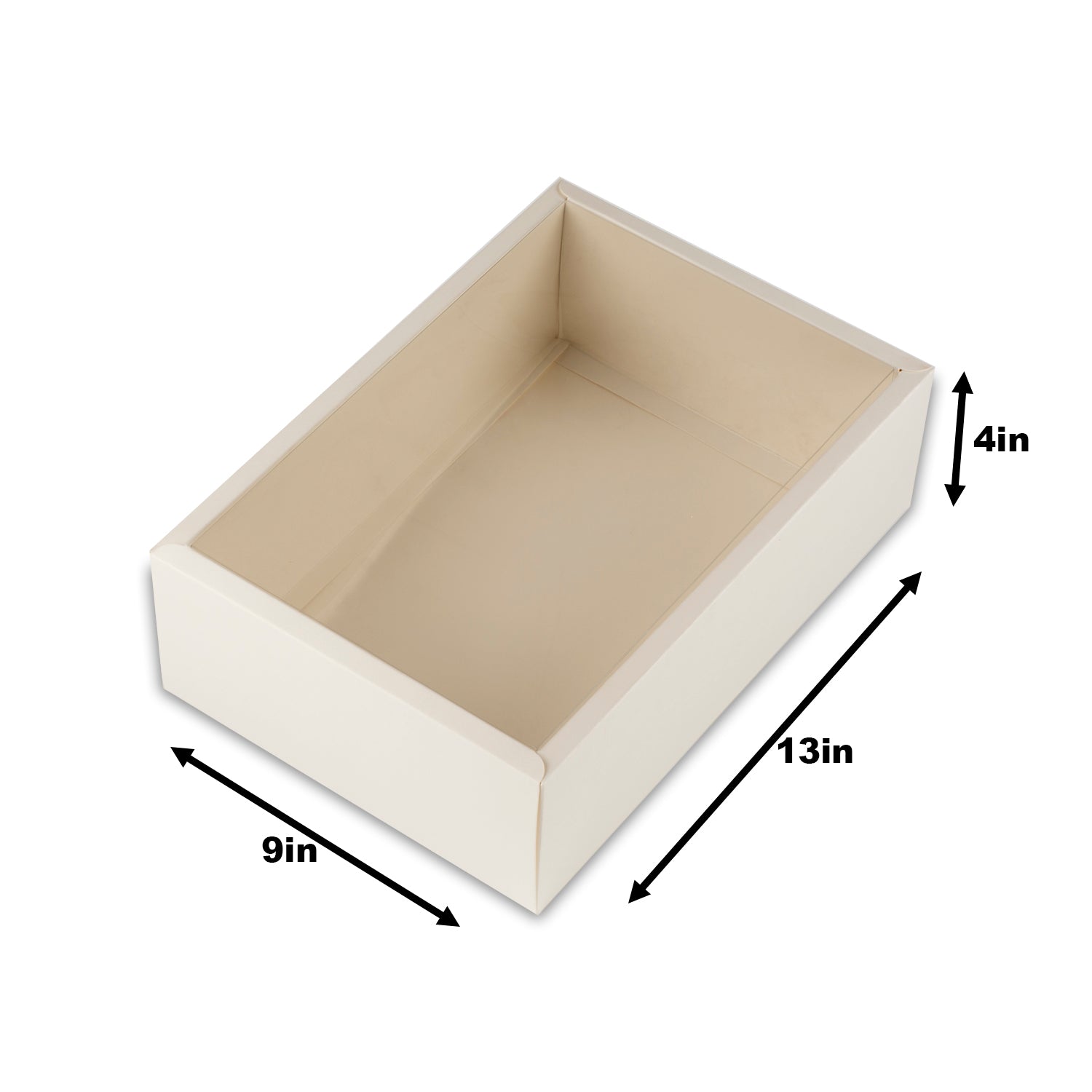 Big Size Hamper Box With Transparent Lid White, Black, Brick Red Inner Size: 8*12*4 Inch Outer Size:9*13*4 Inch (BK-37)