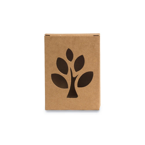 Brown Kraft Soap Box With Window-inside Coated(3.5*2.75*1.25 Inch) (BK-46)