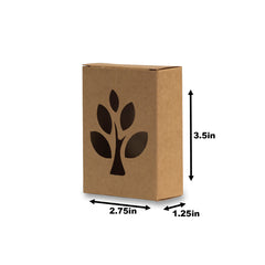 Brown Kraft Soap Box With Window-inside Coated(3.5*2.75*1.25 Inch) (BK-46)