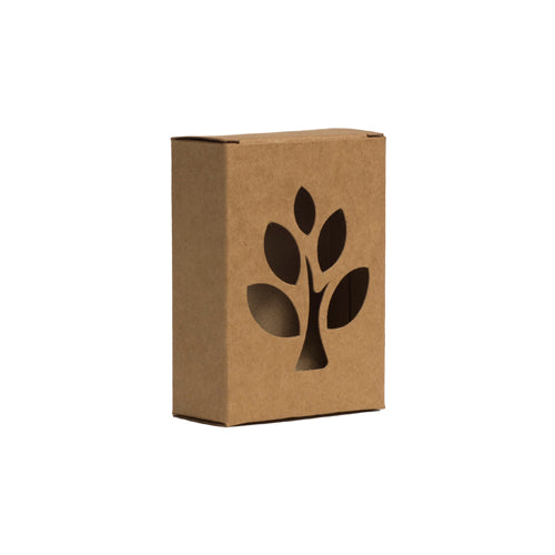Brown Kraft Soap Box With Window-inside Coated(3.5*2.75*1.25 Inch) (BK-46)