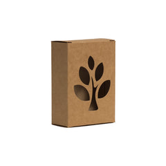 Brown Kraft Soap Box With Window-inside Coated(3.5*2.75*1.25 Inch) (BK-46)
