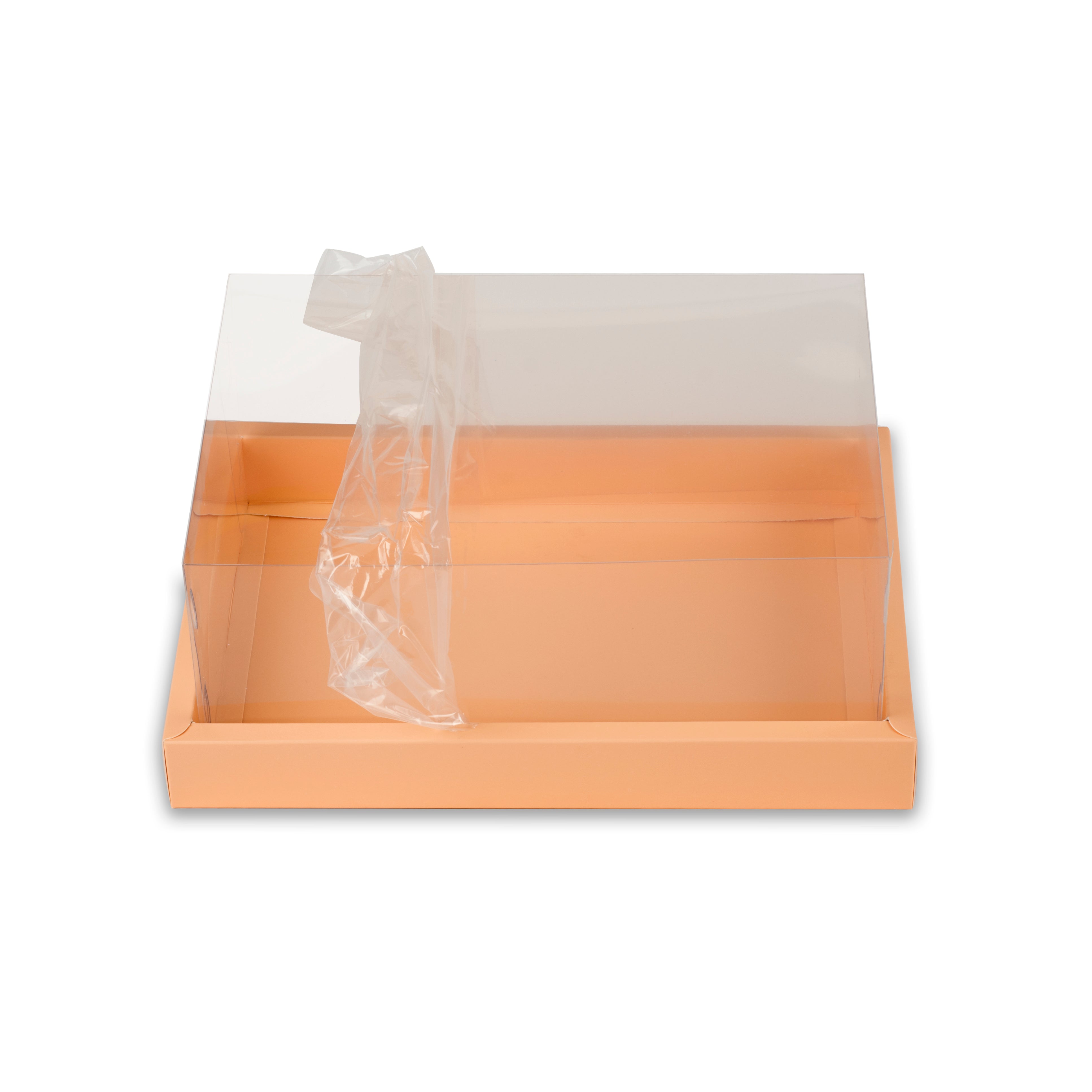 Full Display Hamper Box With PVC Lid and Bottom Tray (9*12*5 Inch) (BK-47)
