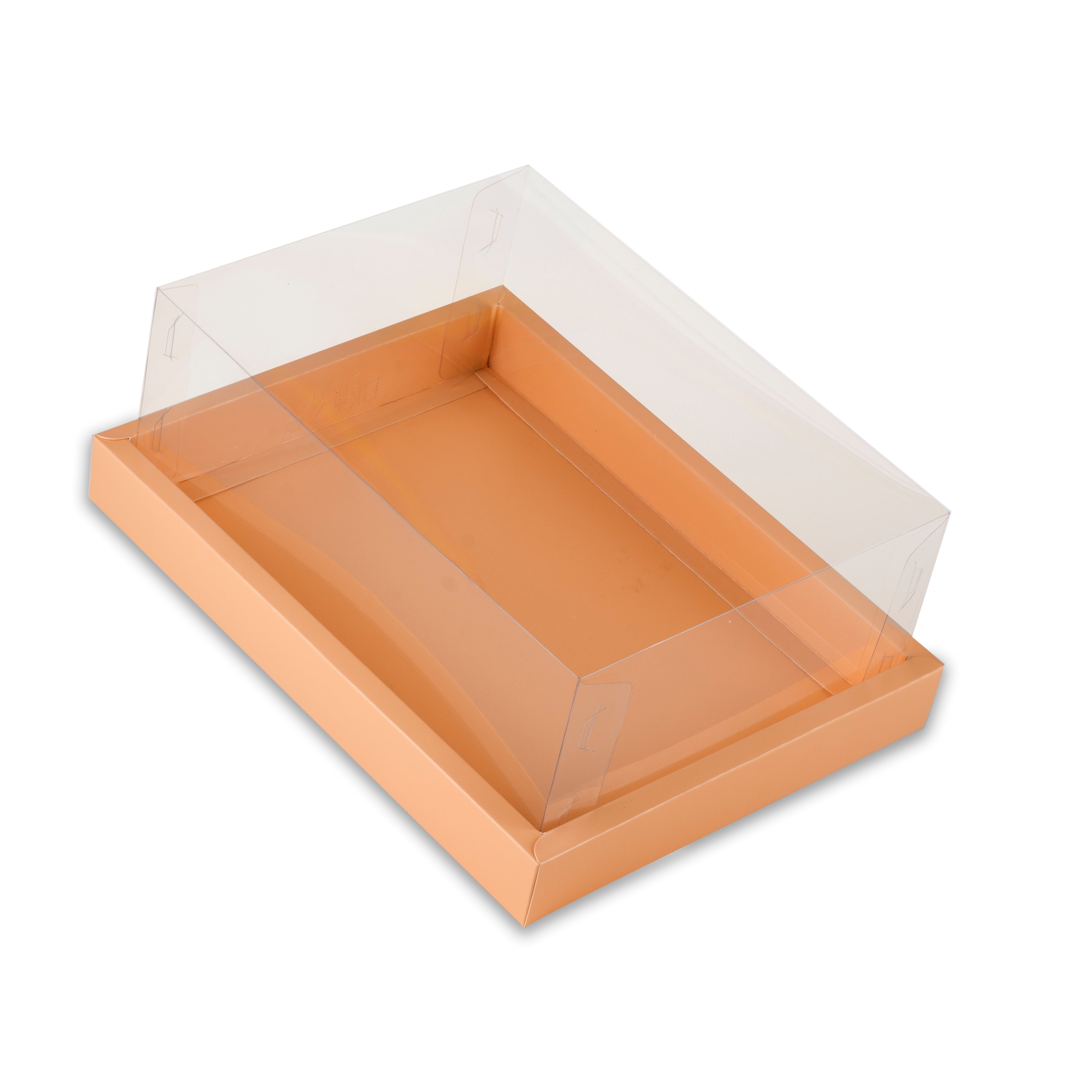 Full Display Hamper Box With PVC Lid and Bottom Tray (9*12*5 Inch) (BK-47)