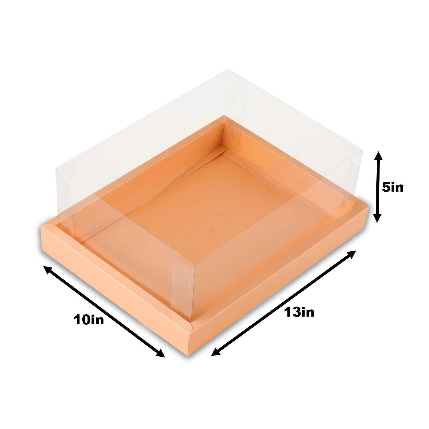 Full Display Hamper Box With PVC Lid and Bottom Tray (9*12*5 Inch) (BK-47)