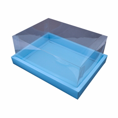 Full Display Hamper Box With PVC Lid and Bottom Tray (9*12*5 Inch) (BK-47)