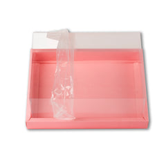 Full Display Hamper Box With PVC Lid and Bottom Tray (9*12*5 Inch) (BK-47)