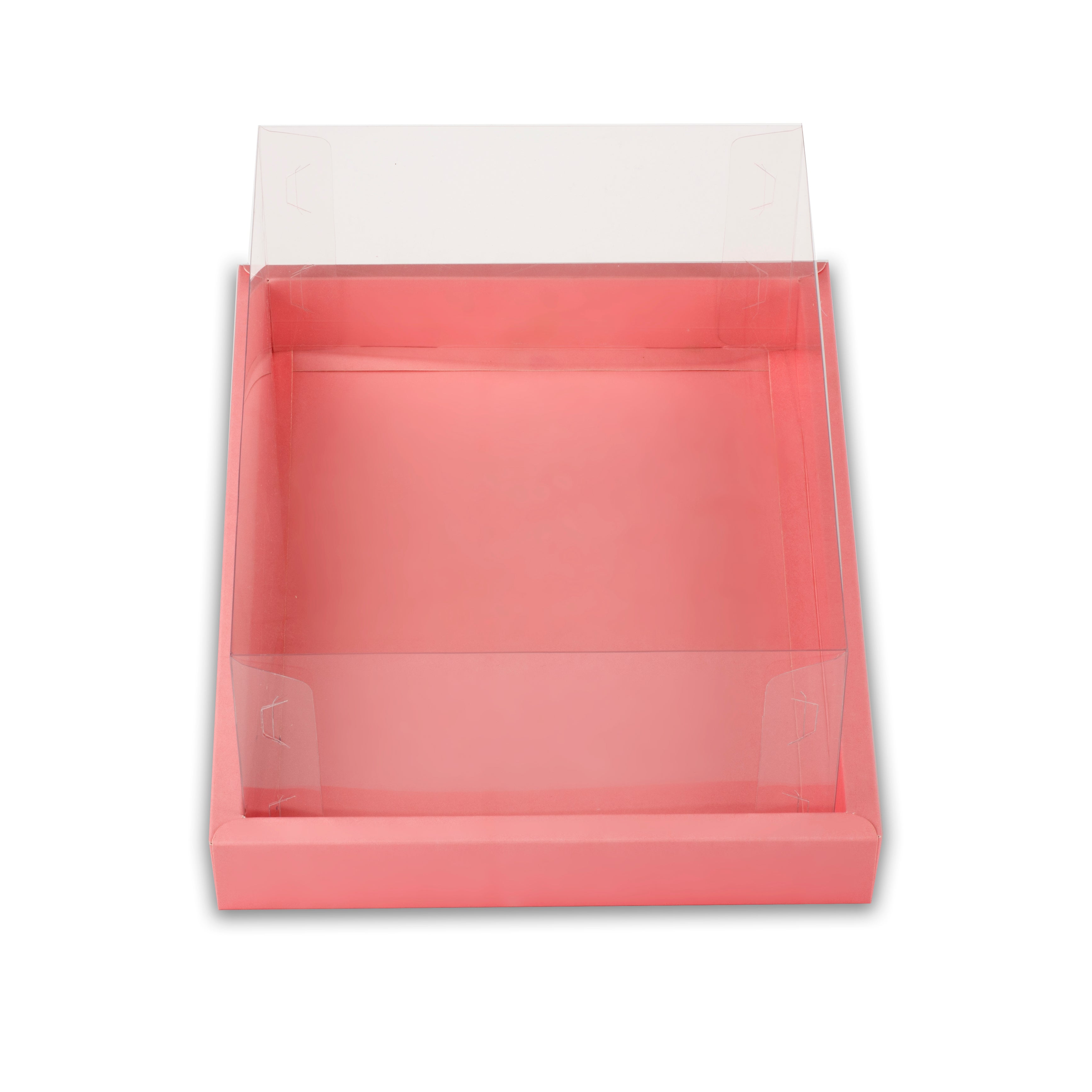 Full Display Hamper Box With PVC Lid and Bottom Tray (9*12*5 Inch) (BK-47)