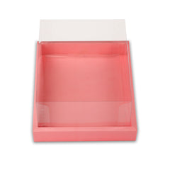 Full Display Hamper Box With PVC Lid and Bottom Tray (9*12*5 Inch) (BK-47)