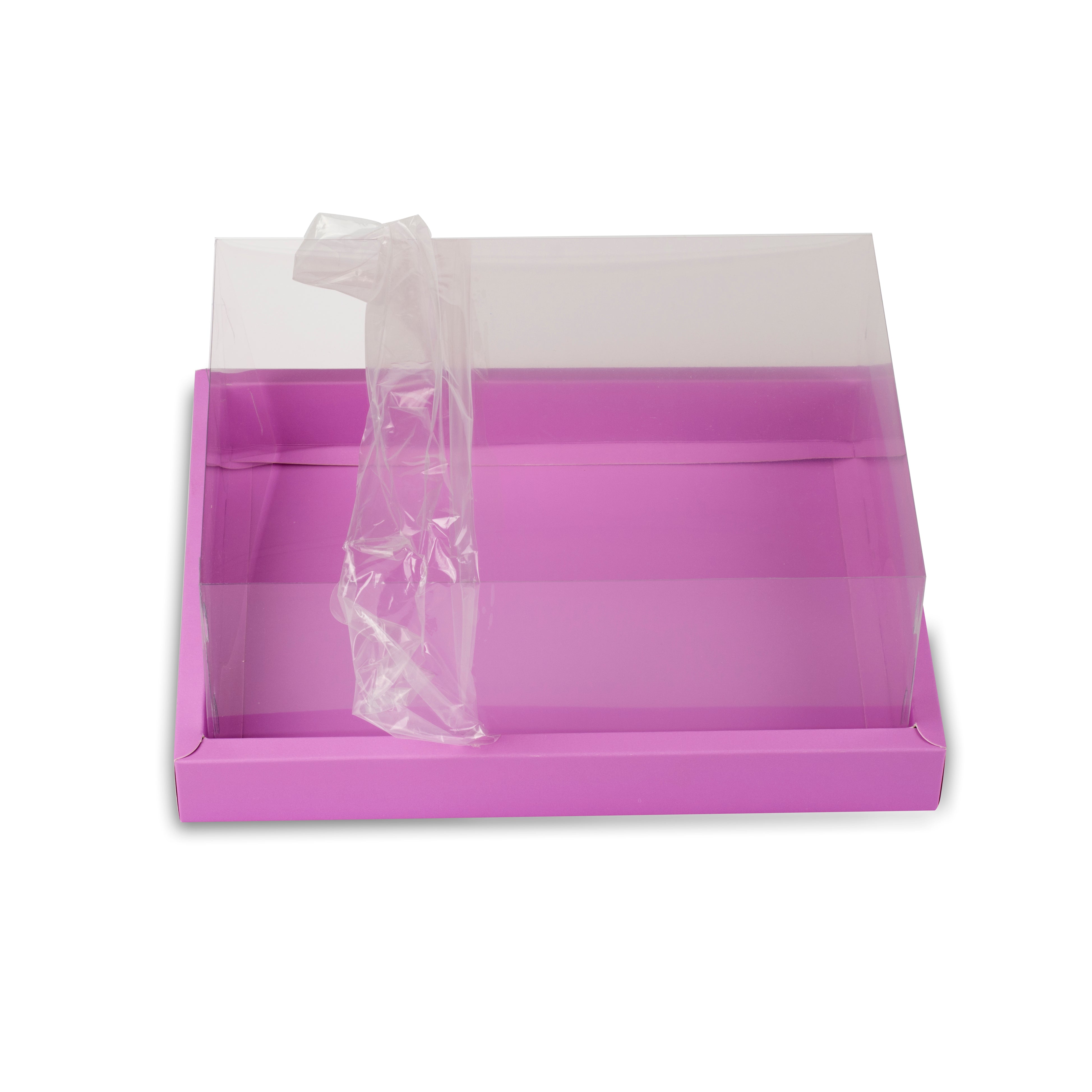 Full Display Hamper Box With PVC Lid and Bottom Tray (9*12*5 Inch) (BK-47)