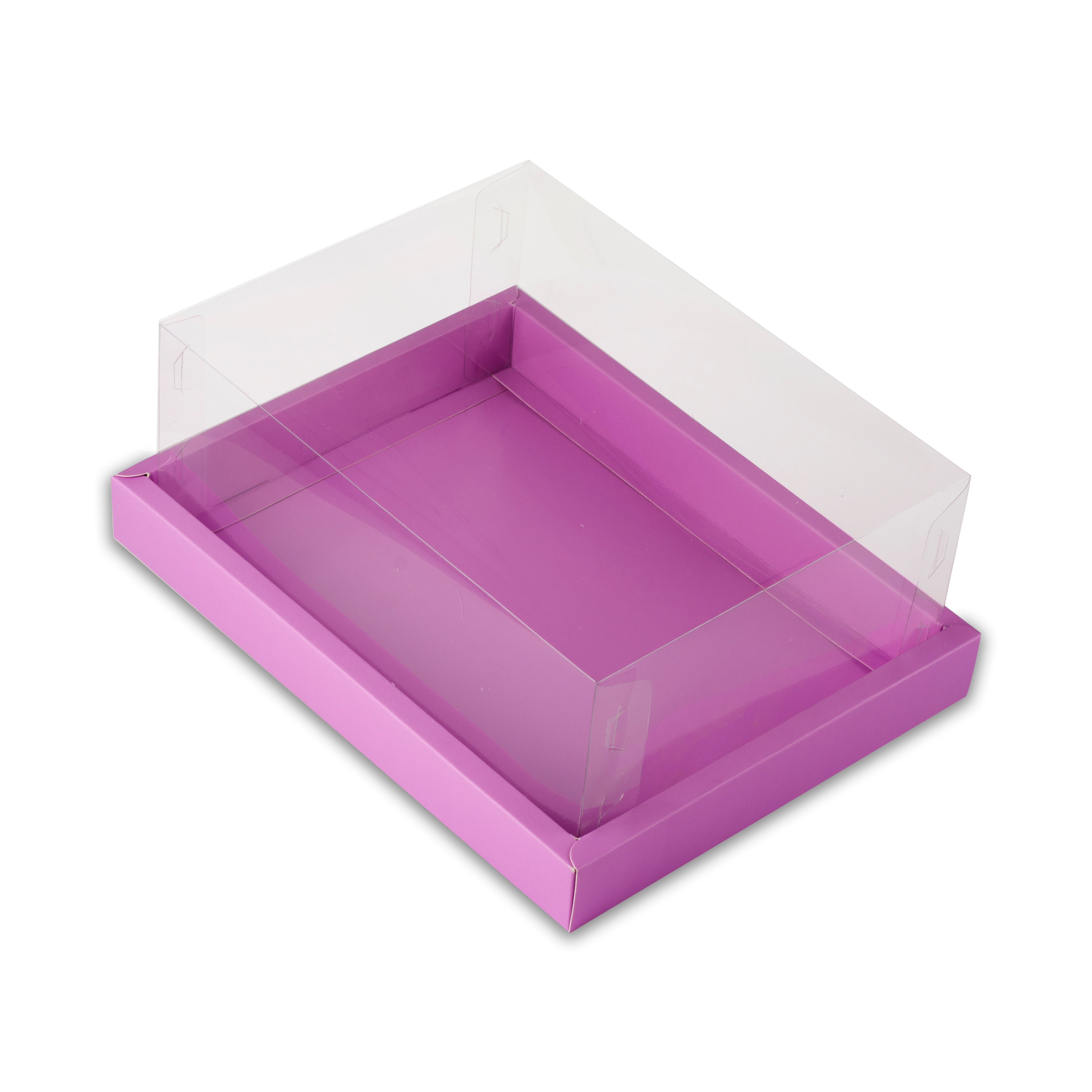 Full Display Hamper Box With PVC Lid and Bottom Tray (9*12*5 Inch) (BK-47)