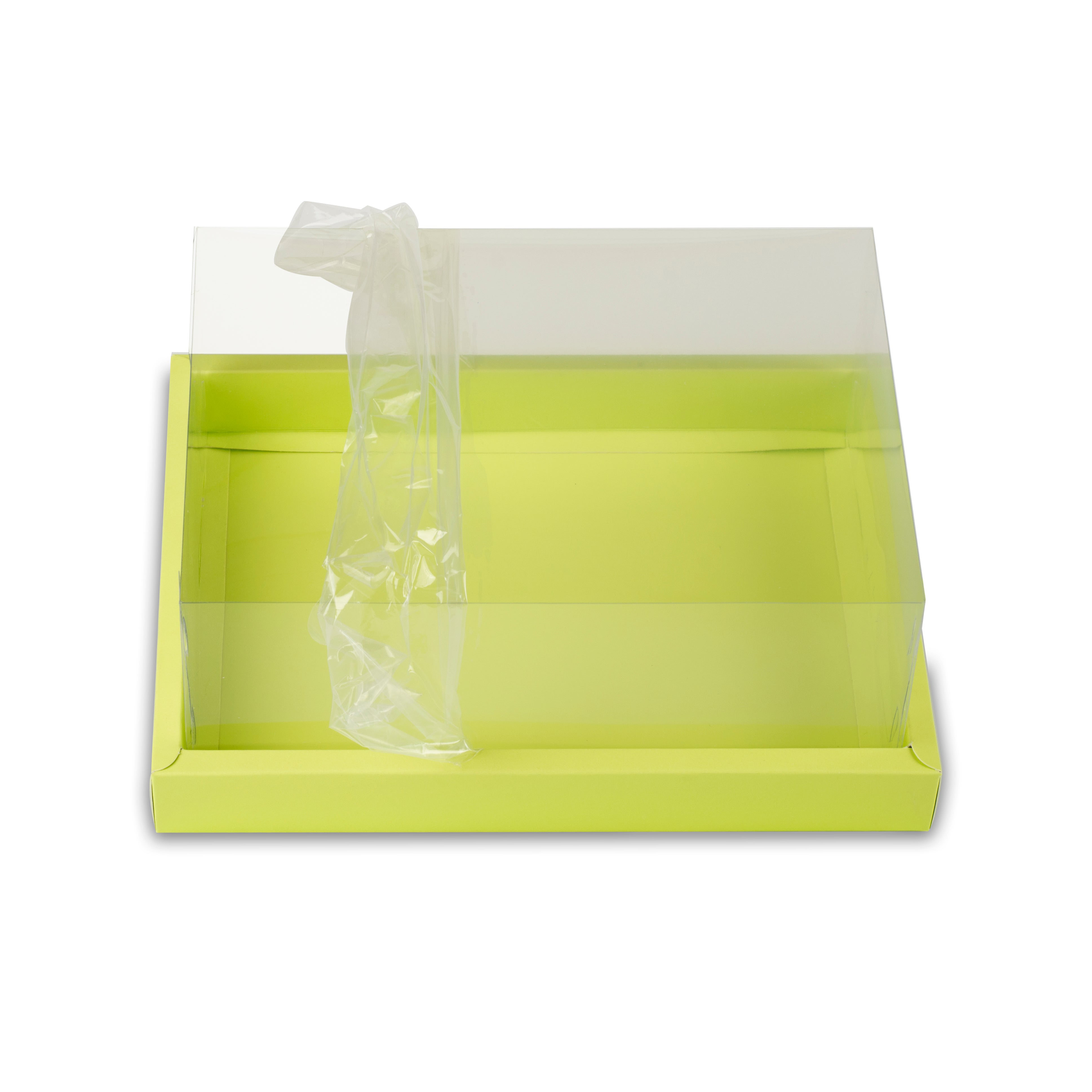 Full Display Hamper Box With PVC Lid and Bottom Tray (9*12*5 Inch) (BK-47)