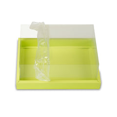 Full Display Hamper Box With PVC Lid and Bottom Tray (9*12*5 Inch) (BK-47)