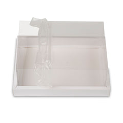 Full Display Hamper Box With PVC Lid and Bottom Tray (9*12*5 Inch) (BK-47)