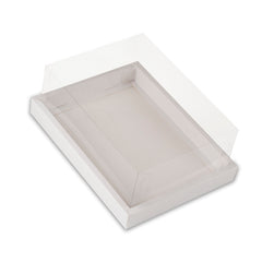 Full Display Hamper Box With PVC Lid and Bottom Tray (9*12*5 Inch) (BK-47)