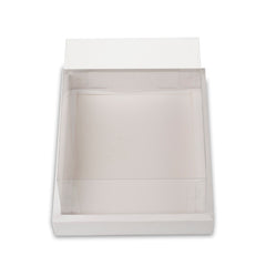 Full Display Hamper Box With PVC Lid and Bottom Tray (9*12*5 Inch) (BK-47)