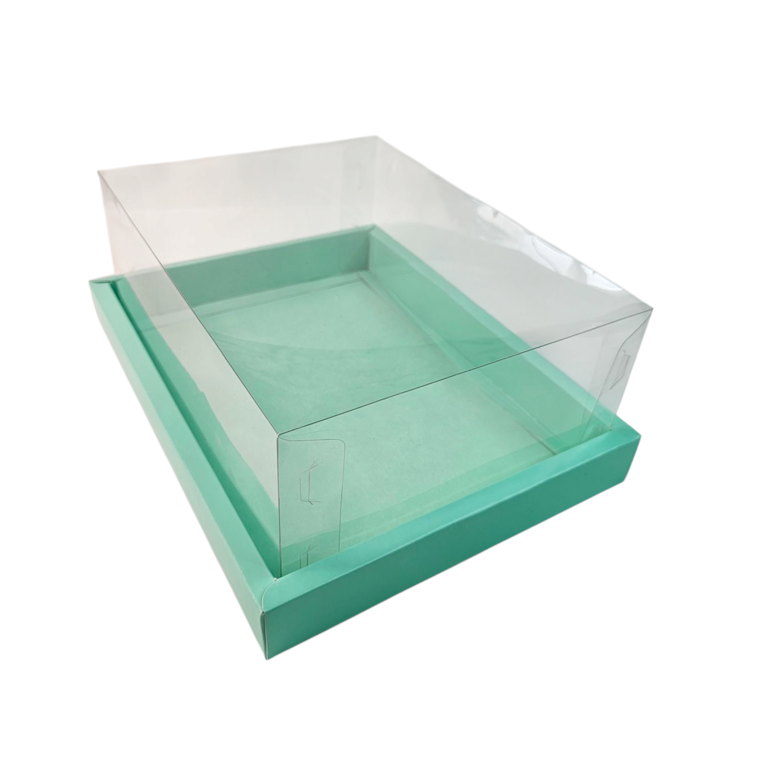 Full Display Hamper Box With PVC Lid and Bottom Tray (9*12*5 Inch) (BK-47)