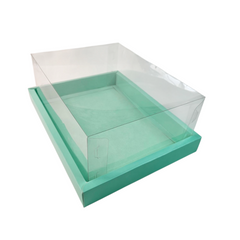 Full Display Hamper Box With PVC Lid and Bottom Tray (9*12*5 Inch) (BK-47)