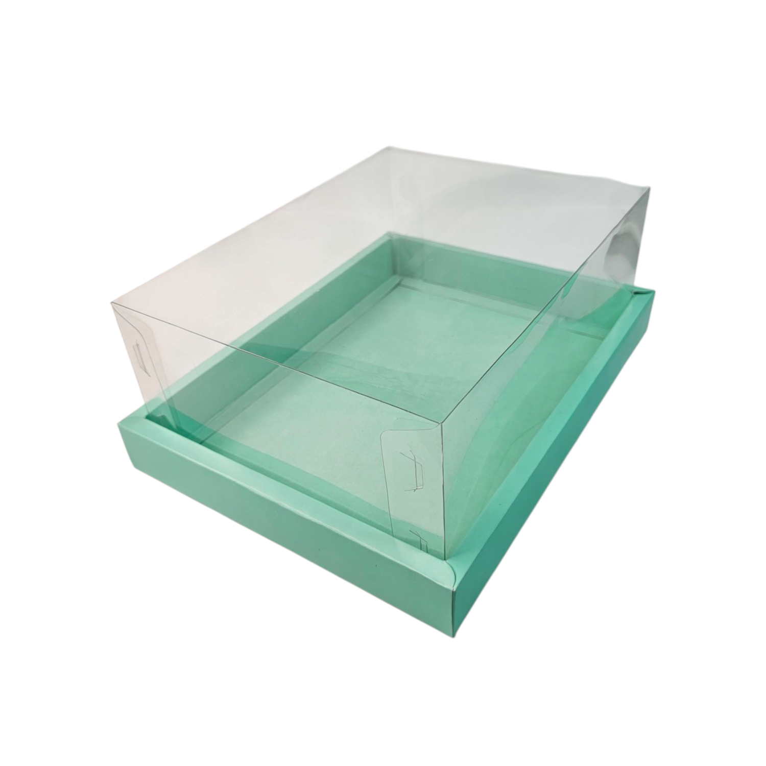 Full Display Hamper Box With PVC Lid and Bottom Tray (9*12*5 Inch) (BK-47)