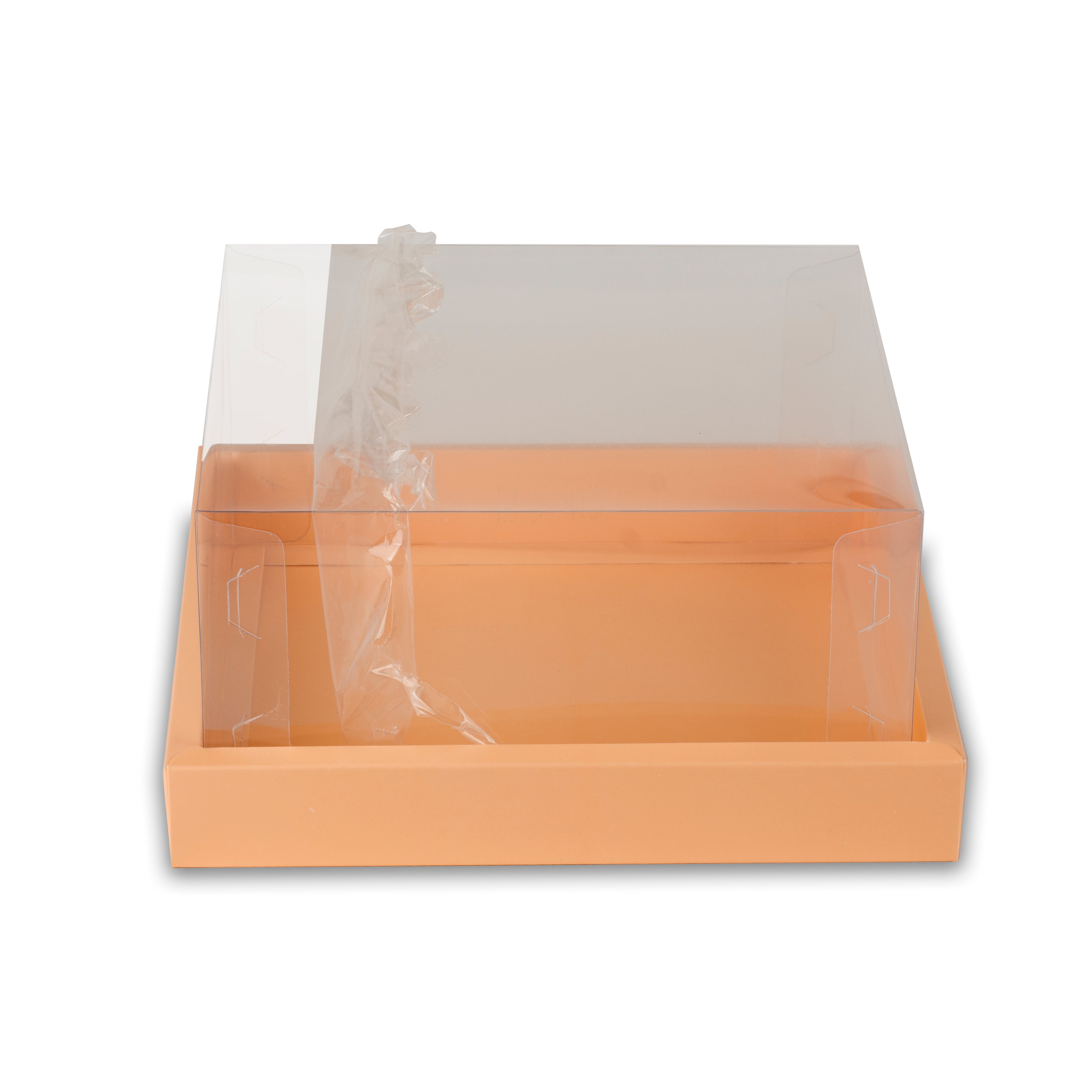 Full Display Hamper Box With PVC Lid and Bottom Tray (10*10*5 Inch) (BK-48)