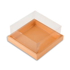 Full Display Hamper Box With PVC Lid and Bottom Tray (10*10*5 Inch) (BK-48)
