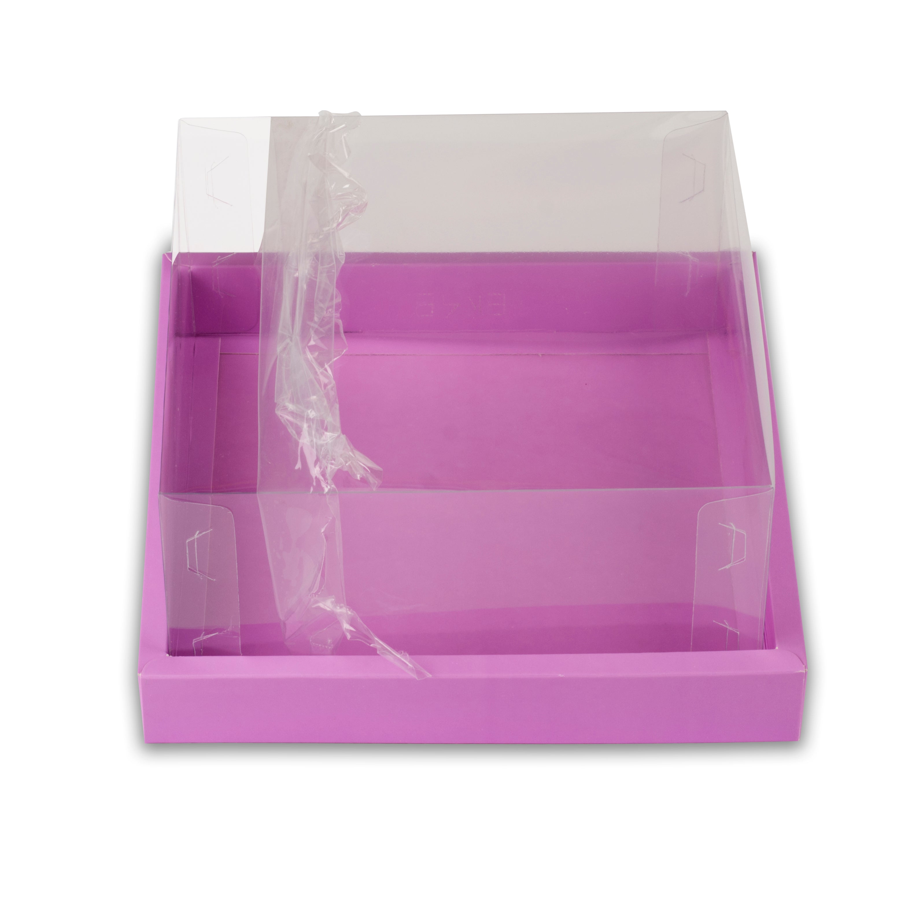 Full Display Hamper Box With PVC Lid and Bottom Tray (10*10*5 Inch) (BK-48)