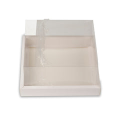 Full Display Hamper Box With PVC Lid and Bottom Tray (10*10*5 Inch) (BK-48)