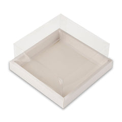Full Display Hamper Box With PVC Lid and Bottom Tray (10*10*5 Inch) (BK-48)
