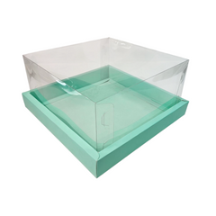 Full Display Hamper Box With PVC Lid and Bottom Tray (10*10*5 Inch) (BK-48)