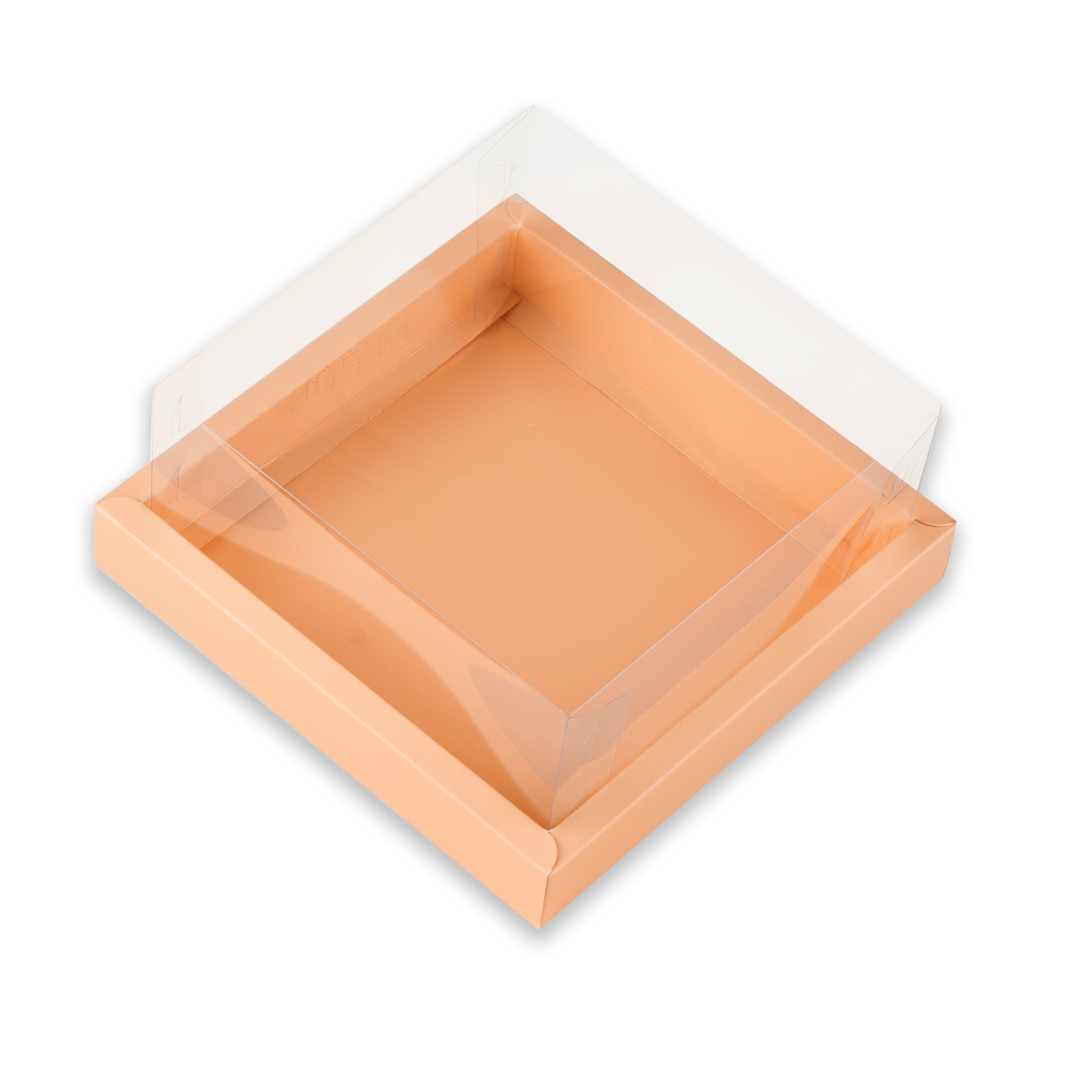 Full Display Hamper Box With PVC Lid and Bottom Tray (8*8*4 Inch) (BK-50)