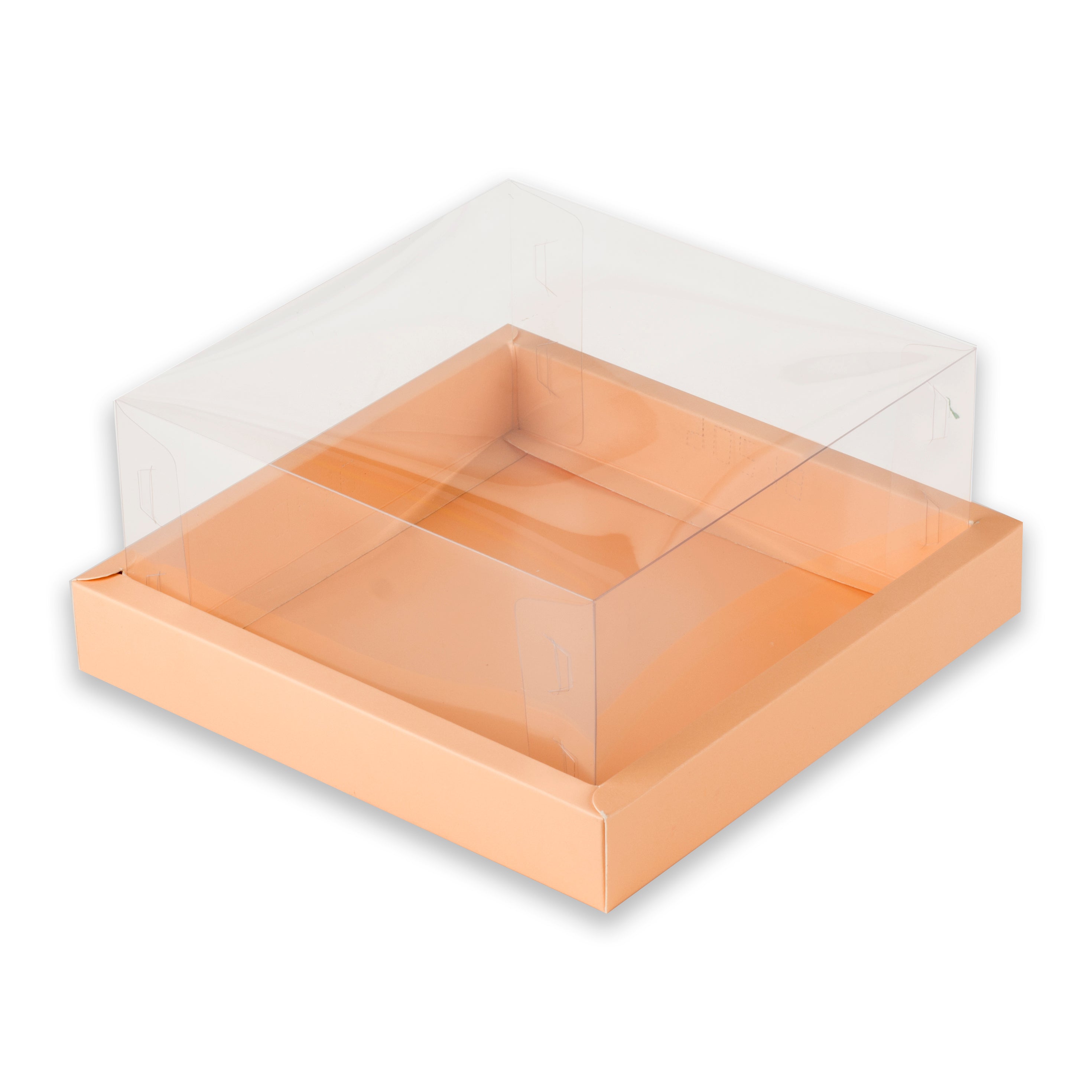 Full Display Hamper Box With PVC Lid and Bottom Tray (8*8*4 Inch) (BK-50)
