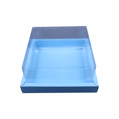 Full Display Hamper Box With PVC Lid and Bottom Tray (8*8*4 Inch) (BK-50)