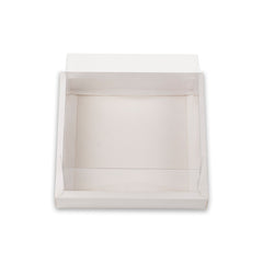 Full Display Hamper Box With PVC Lid and Bottom Tray (8*8*4 Inch) (BK-50)