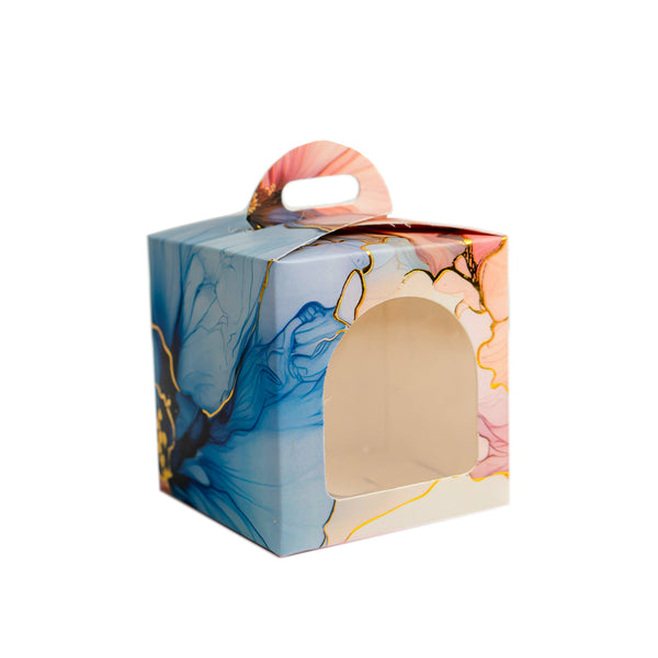 1 Jar Box With Window And Handle (3.5*3.5*3.5 Inch) BK-51-DBL