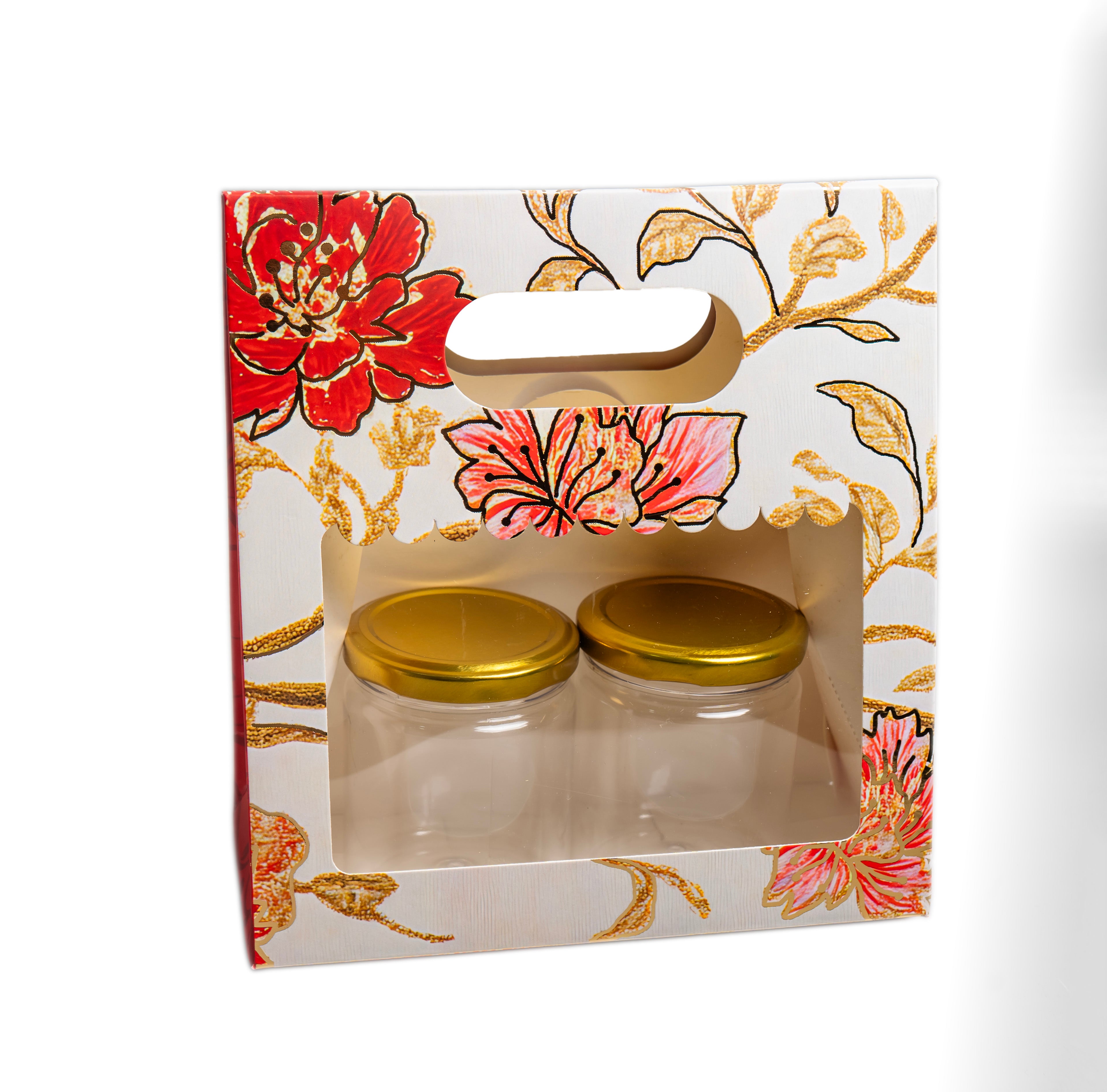 2 Jar Bag With Window and Handle (7.5*8*3.5 Inch) BK-58-MM