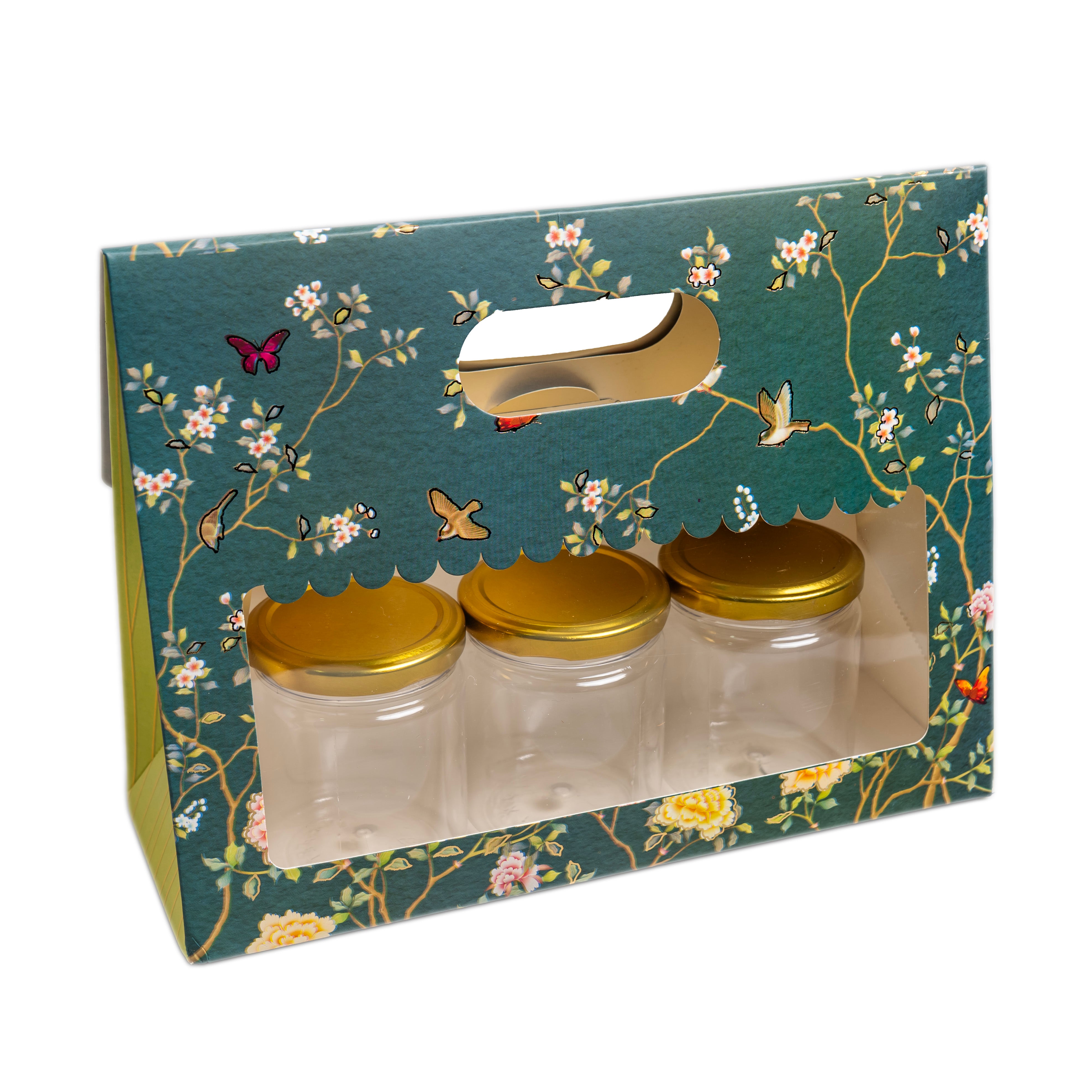 3 Jar Bag With Window and Handle (10.5*8*3.5 Inch) BK-59-EB