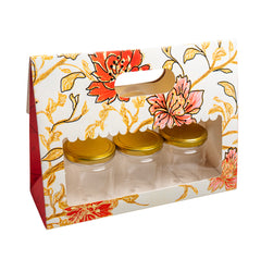 3 Jar Bag With Window and Handle (10.5*8*3.5 Inch) BK-59-MM