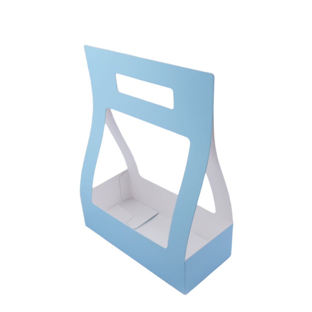 FLOWER BOUQUET BOX WITH HANDLE (8*4*11.5 Inches) (BK-90)