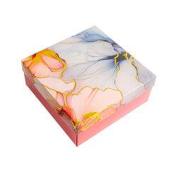 HAMPER BOX WITH TOP LID AND BOTTOM TRAY (8*8*3.75 INCH) (BK-91-B)