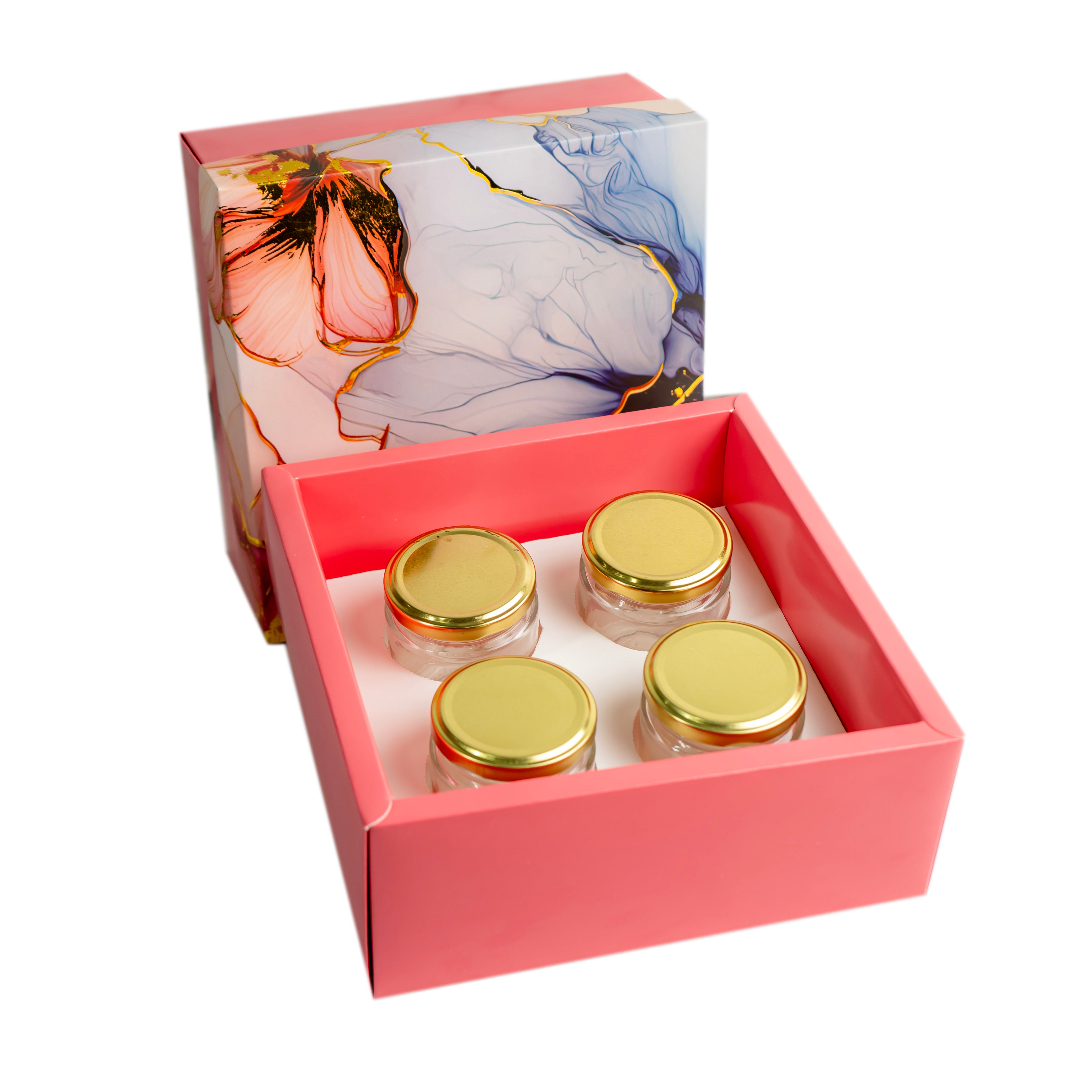 HAMPER BOX WITH TOP LID AND BOTTOM TRAY (8*8*3.75 INCH) (BK-91-B)