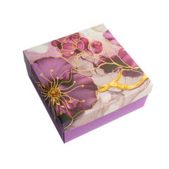 HAMPER BOX WITH TOP LID AND BOTTOM TRAY (8*8*3.75 INCH) (BK-91-P)