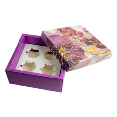 HAMPER BOX WITH TOP LID AND BOTTOM TRAY (8*8*3.75 INCH) (BK-91-P)