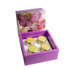 HAMPER BOX WITH TOP LID AND BOTTOM TRAY (8*8*3.75 INCH) (BK-91-P)