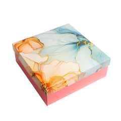 HAMPER BOX WITH TOP LID AND BOTTOM TRAY (10*10*3.75 INCH) (BK-92-B)