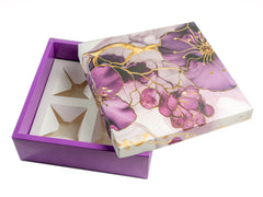 HAMPER BOX WITH TOP LID AND BOTTOM TRAY (10*10*3.75 INCH) (BK-92-P)