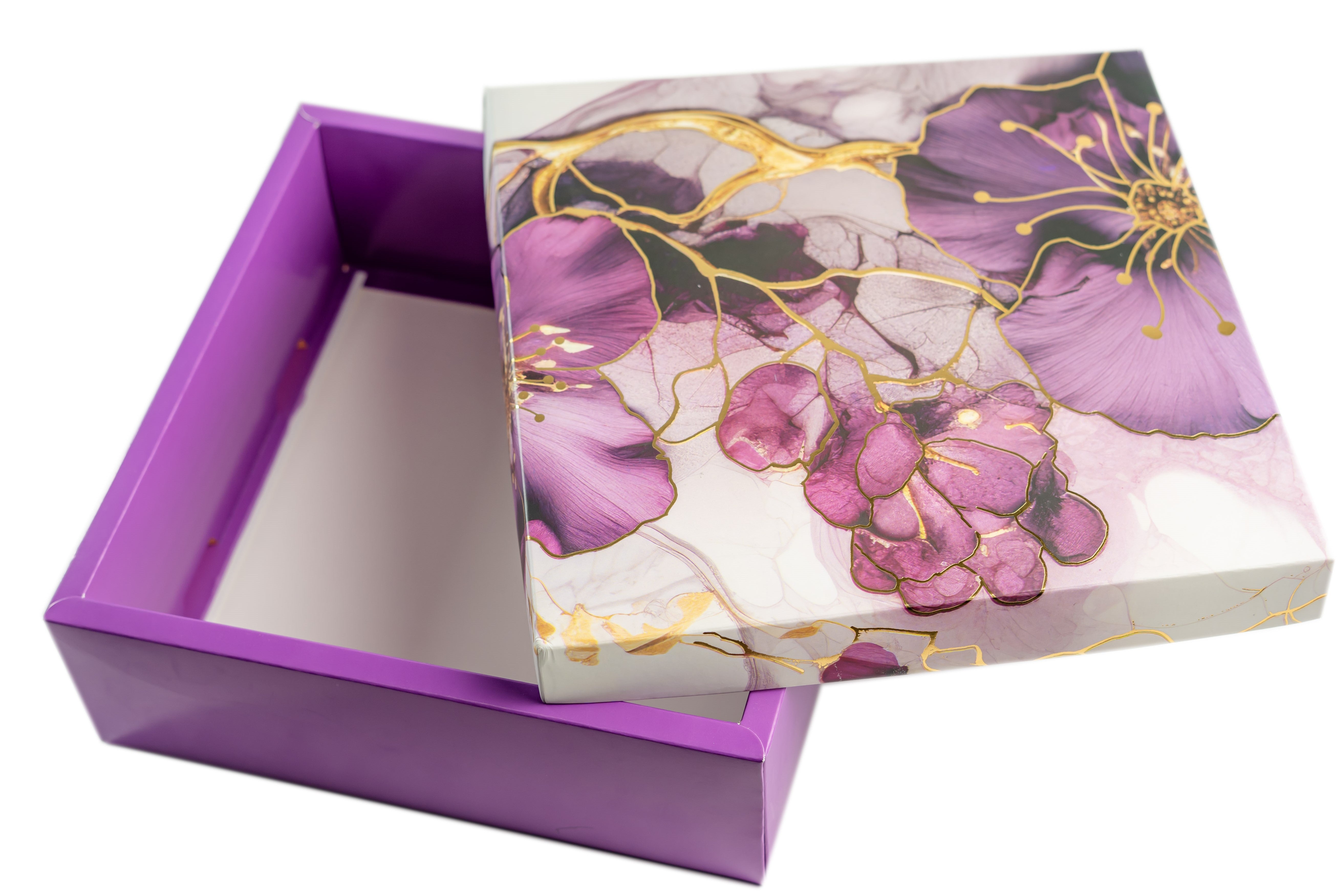 HAMPER BOX WITH TOP LID AND BOTTOM TRAY (10*10*3.75 INCH) (BK-92-P)