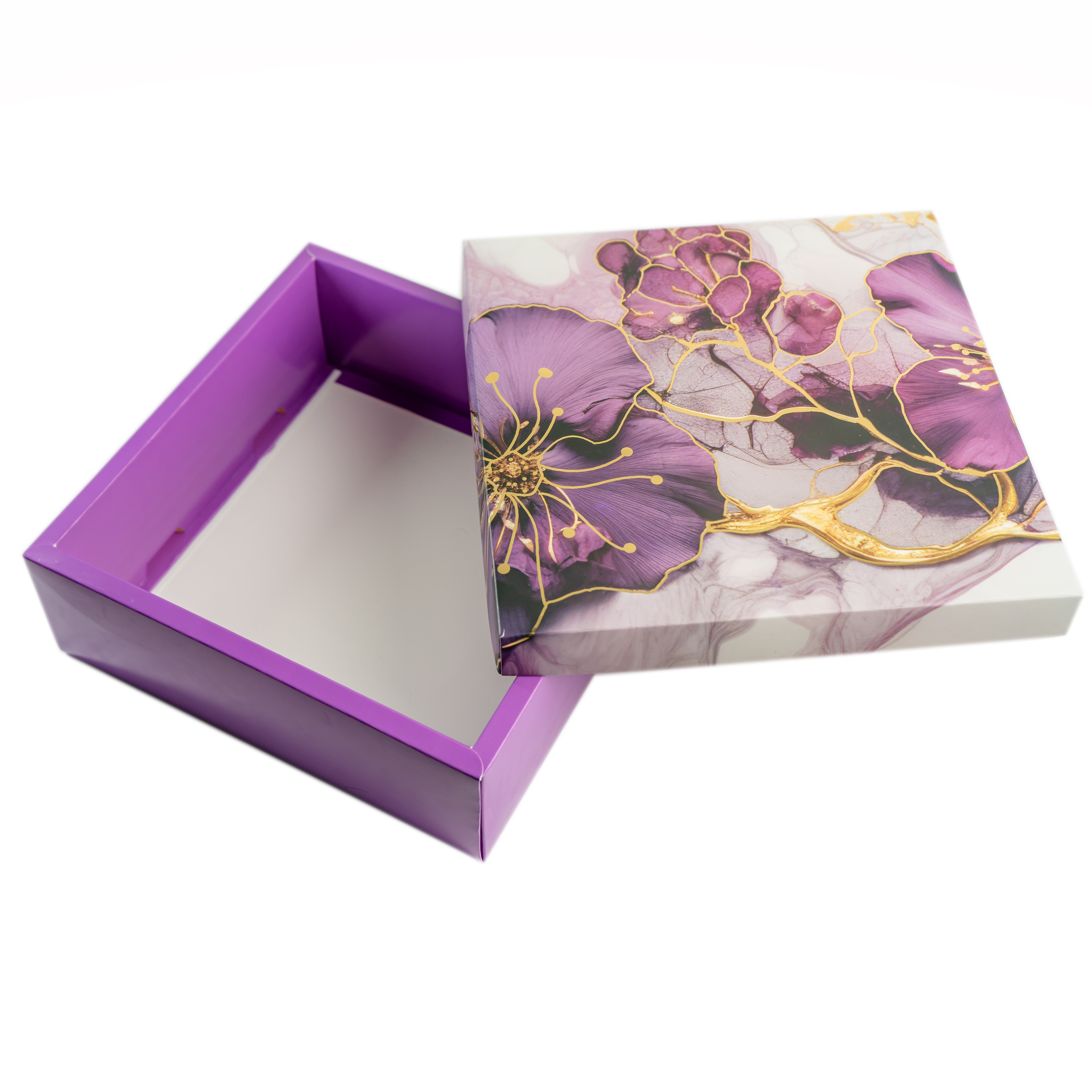 HAMPER BOX WITH TOP LID AND BOTTOM TRAY (10*10*3.75 INCH) (BK-92-P)