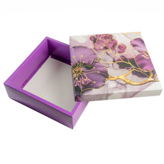 HAMPER BOX WITH TOP LID AND BOTTOM TRAY (10*10*3.75 INCH) (BK-92-P)